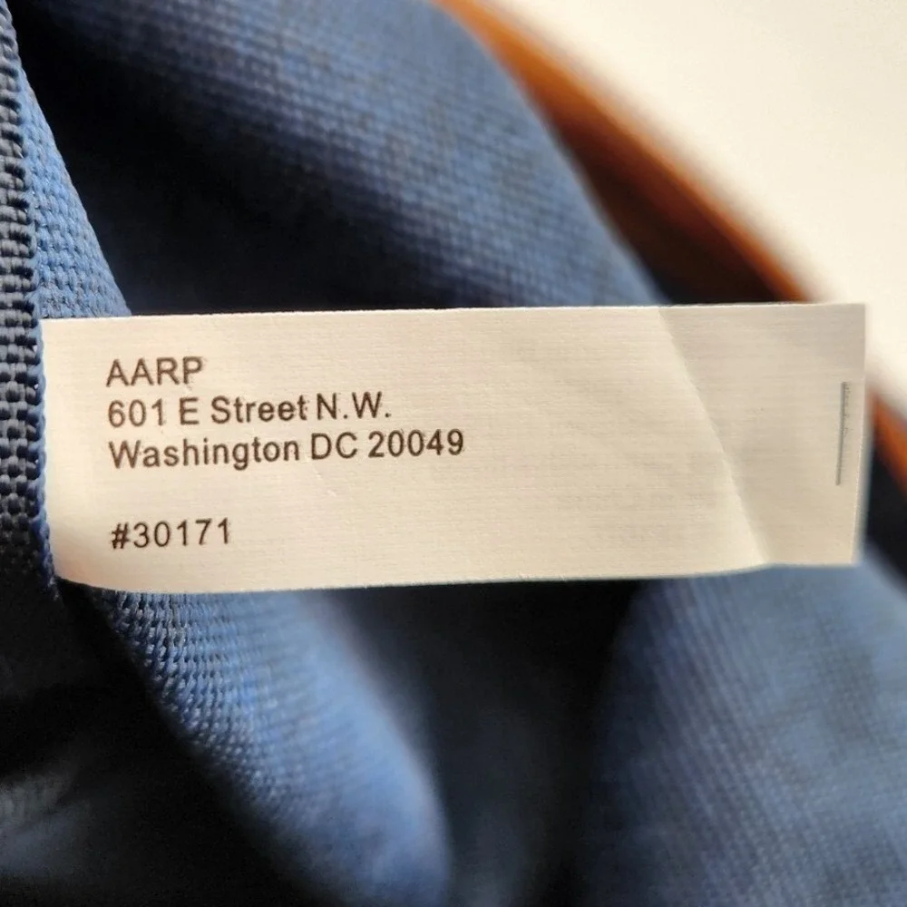 Classic‎ Courier Bag AARP Blue Pockets Handles and Adjustable Strap Utility